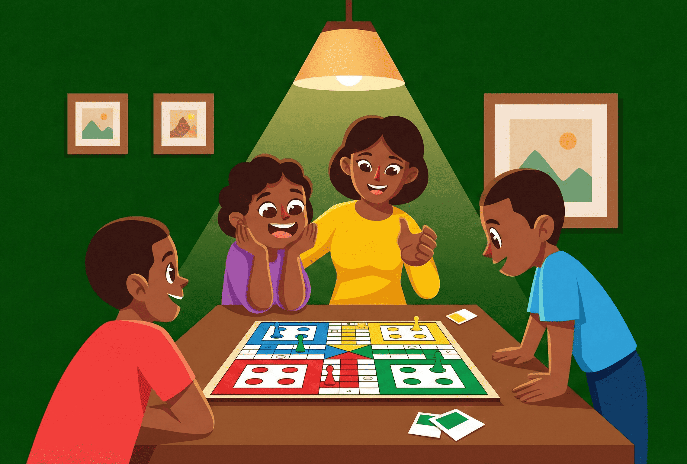 Children playing games